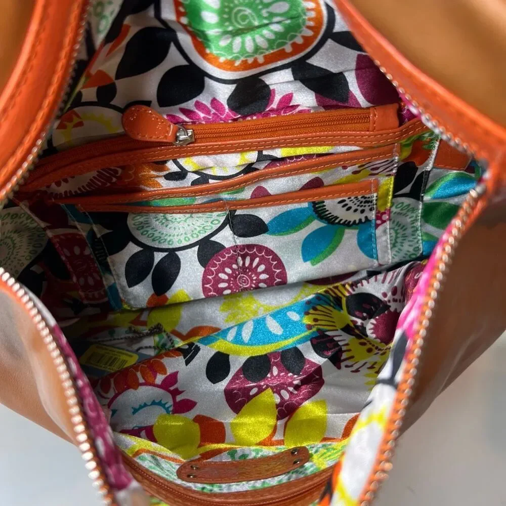 Kate Landry clutch buttery genuine leather boho style